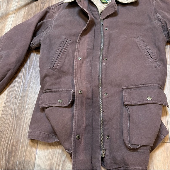 Cabelas women’s fleece Sherpa lined duck canvas chore coat size large barn work - Picture 10 of 10